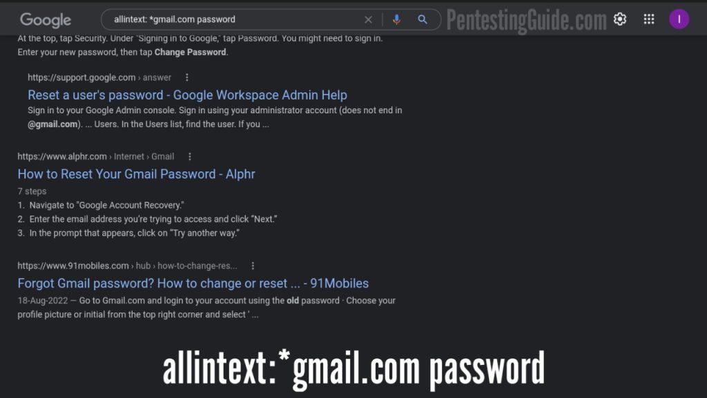 How to use Google Dorks to Find Username, Passwords & Address